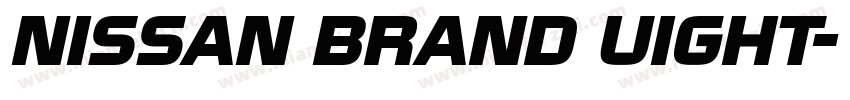 NISSAN BRAND UIGHT字体转换